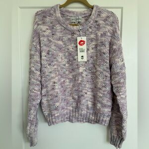 Wildfox Purple Space Dye Sweater in Winsome Orchid Size Medium NWT